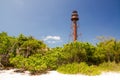 Lighthouse on sanibel island Royalty Free Stock Photo