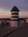 Lighthouse, sea, along, coast, zadar, sunset, natural, looking, peace, travel, sunset