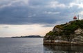 Lighthouse by the sea, a quiet afternoon