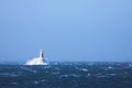 Lighthouse in the sea at Simons Town Royalty Free Stock Photo