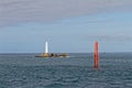 Lighthouse and seamark - MolÃÂ¨ne Island - FinistÃÂ¨re, Brittany