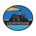 Lighthouse sign or symbol.