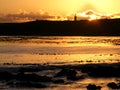 Lighthouse silhouette Royalty Free Stock Photo