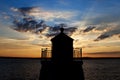 Lighthouse Silhouette Royalty Free Stock Photo