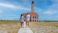 Lighthouse of the small Island called Klein Curacao or Small Curacao