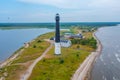 Lighthouse at Sorve peninsula in Estonia Royalty Free Stock Photo