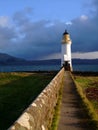 Lighthouse in Sound of Mull, Scotland Royalty Free Stock Photo