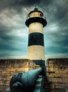 The lighthouse of Southsea Castle Royalty Free Stock Photo