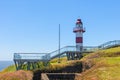 Lighthouse in the Spanish fortress in Niebla, Valdivia, Patagonia, Chile