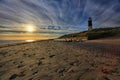 Lighthouse at Spurn Point Royalty Free Stock Photo