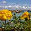 Lighthouse at St. Ives Harbour in Cornwall, UK Royalty Free Stock Photo