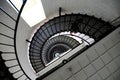 Lighthouse staircase upward view Royalty Free Stock Photo