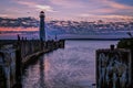 Lighthouse Sunrise Royalty Free Stock Photo