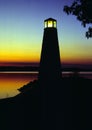 Lighthouse at Sunset Royalty Free Stock Photo