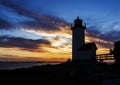 Lighthouse at sunset