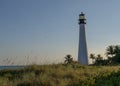 Lighthouse during sunset on key biscayne, Miami Florida Royalty Free Stock Photo
