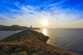 Lighthouse at sunset Royalty Free Stock Photo