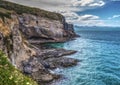 Lighthouse at Taiaroa Head, Otago peninsula, NZ Royalty Free Stock Photo