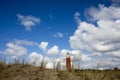 Lighthouse of Texel Dutch sky Royalty Free Stock Photo
