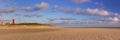 Lighthouse on Texel island in The Netherlands in morning light Royalty Free Stock Photo