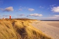 Lighthouse on Texel island in The Netherlands Royalty Free Stock Photo