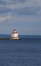 Lighthouse to guide the St Lawrence seaway traffic - Thunder Bay Marina, Ontario, Canada