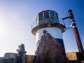 Lighthouse at the top of Cape Point Royalty Free Stock Photo
