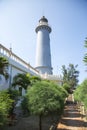 Lighthouse on top of a mountain Royalty Free Stock Photo