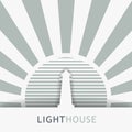 Lighthouse tower vector image