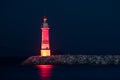 Lighthouse in Turgutreis. Bodrum, Mugla Royalty Free Stock Photo