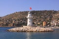 Lighthouse with the Turkish flag