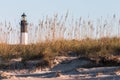 Lighthouse on Tybee Island near Savannah, Georgia. Royalty Free Stock Photo