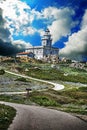 Lighthouse under a dramatic sky Royalty Free Stock Photo