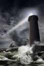 Lighthouse under the storm