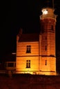 Lighthouse in Ustka, Poland, Baltic sea. Royalty Free Stock Photo