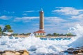 Lighthouse of Veli Rat on the island of Dugi Otok, Croatia Royalty Free Stock Photo