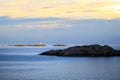 Lighthouse in Vestfjorden, Lofoten islands, Norway Royalty Free Stock Photo
