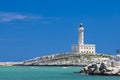 Lighthouse in Vieste, Apulia region, Italy Royalty Free Stock Photo