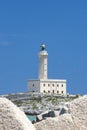 Lighthouse in Vieste, Apulia region, Italy Royalty Free Stock Photo