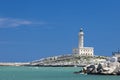 Lighthouse in Vieste, Apulia region, Italy Royalty Free Stock Photo