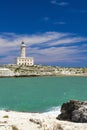 Lighthouse in Vieste, Apulia region, Italy Royalty Free Stock Photo