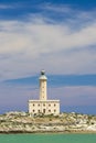 Lighthouse in Vieste, Apulia region, Italy Royalty Free Stock Photo