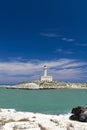 Lighthouse in Vieste, Apulia region, Italy Royalty Free Stock Photo