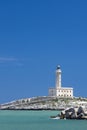 Lighthouse in Vieste, Apulia region, Italy Royalty Free Stock Photo