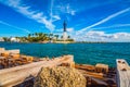 Lighthouse and Waterway near Fort Lauderdale, Florida, USA Royalty Free Stock Photo