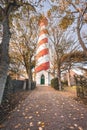 Lighthouse West Schouwen in Zeeland Royalty Free Stock Photo