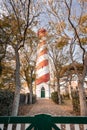 Lighthouse West Schouwen in Zeeland Royalty Free Stock Photo