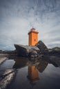 lighthouse at the westcoast of Iceland Royalty Free Stock Photo