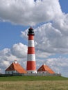 Lighthouse of Westerhever Royalty Free Stock Photo