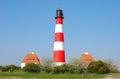 Lighthouse,Westerhever,North Sea,Germany Royalty Free Stock Photo